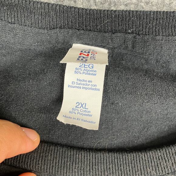 Jerzees T-Shirt Mens 2XL Black Panthers New Lex Graphic School Spirit Tee - Picture 3 of 5